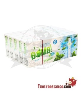 Tubos Fresh Bomb! Hierbabuena, 5 Cajitas de 100 Tubos