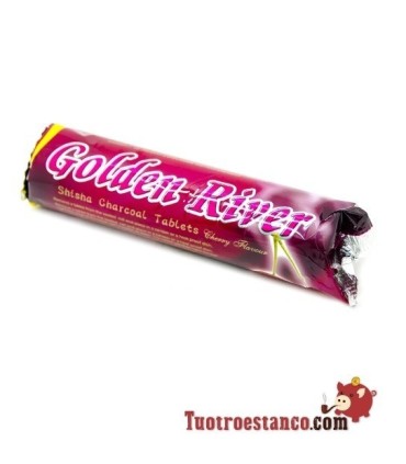 Carbón Golden River 33 mm sabor cereza