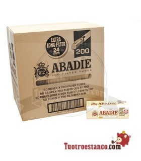 Tubos Abadie Largos, 50 cajitas de 200 tubos