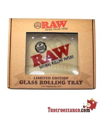 Bandeja RAW de cristal 36 x 28 cm, edición limitada.