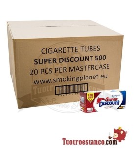 Tubos Discount 20 cajas de 500 tubos