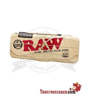 Estuche Metálico RAW para Papel de Fumar de 1 1/4