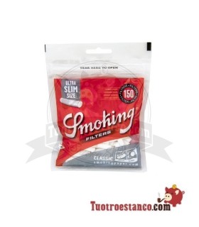 Filtros Smoking Ultra Slim 5,3 mm. Bolsa de 150 filtros.