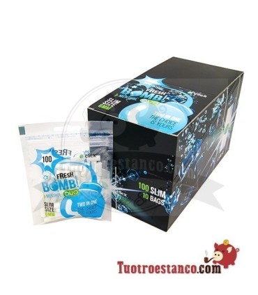Filtros Fresh Bomb Menta 6mm con Click 10 bolsitas de 100 unidades
