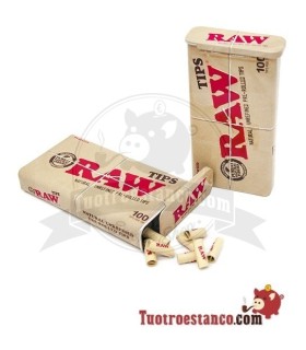 Les filtres Raw Prerolled 100u + Boîte de métal