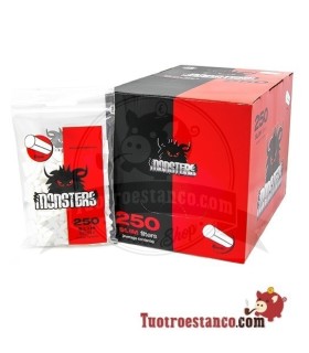 Filtros Monster de 6 mm, 18 bolsitas de 250 filtros cada una