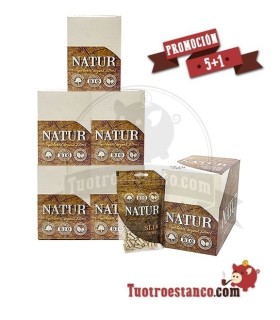 Filtros orgánicos Natur 5 estuches + 1 estuche Gratis, 120 bolsitas de 200 filtros.