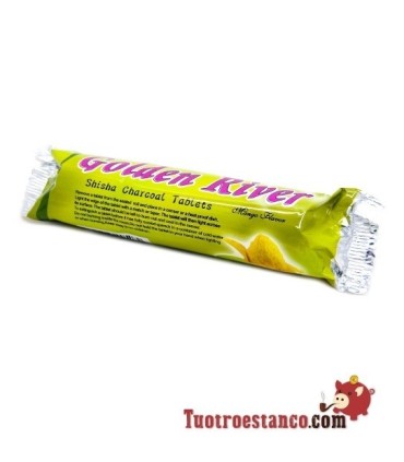 Carbón Golden River 33 mm sabor mango