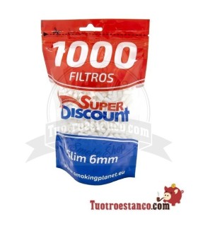 Les filtres SuperDisccount Slim 6 mm 1000 filtres! Sac XL