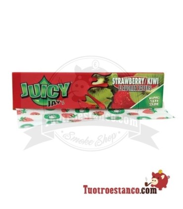 Papel Juicy Jay King Size 110mm sabor Fresa y Kiwi