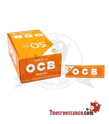 Papel OCB Naranja de 70 mm - 50 libritos