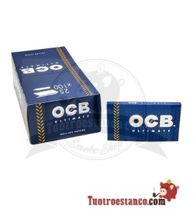 Papel OCB Ultimate Doble Ventana de 70 mm - 25 libritos
