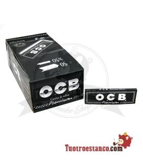 Papel OCB Premium de 70 mm Negro Corto, 50 libritos