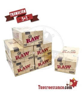 PROMOCIÓN 5+1 Papel RAW Nº8 5 Estuches + 1 Gratis - 300 libritos