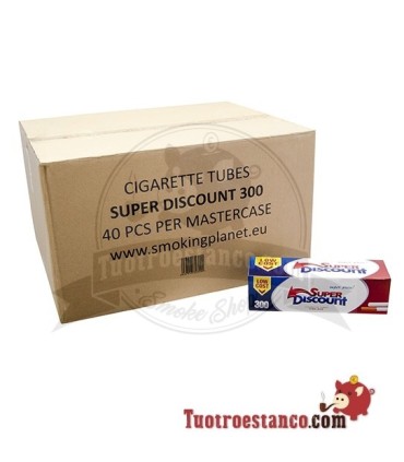 Tubos Discount 40 cajitas de 300 tubos