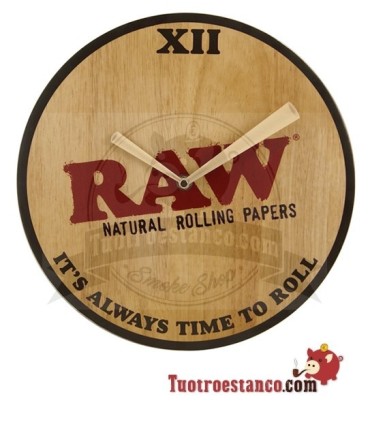 Reloj de madera Raw