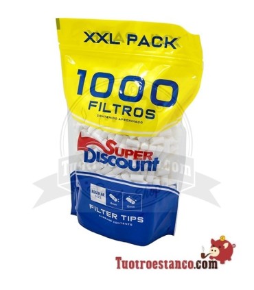 Les filtres SuperDiscount Régulière de 8 mm Sac XXL 1000 filtres
