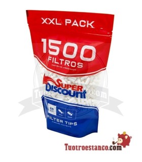 Filtros SuperDiscount Slim 6 mm Bolsa XXL 1500 filtros