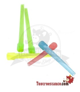Boquillas Cachimba Plástico Largas 9,5cm Pack 5 Uds
