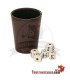 Cubilete + Dados Poker Fournier
