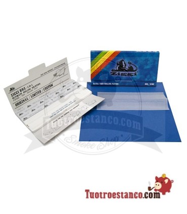 Ziggi Papel King Size Azul Escuro 110 mm + Dicas