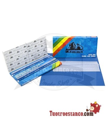 Papier Ziggi Ultra Slim KS Double Pack Bleu + Conseils