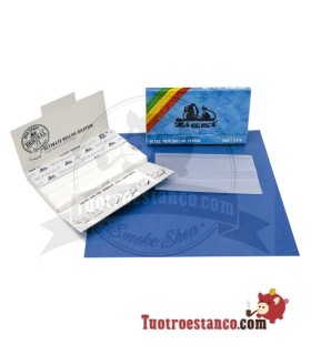Ultra Slim Ziggi Papier 1 1/4 Blau + Spitzen