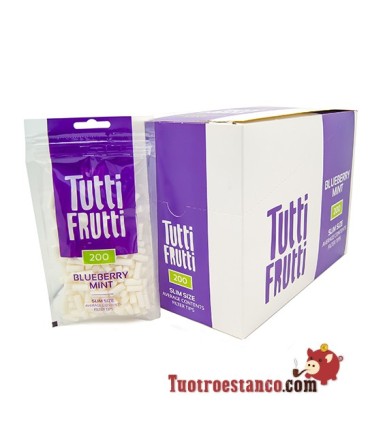 Tutti frutti Mirtilli e filtri alla menta 6mm 20 sacchetti da 200 filtri