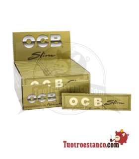 109 mm GOLD OCB Slim Paper - 50 Heftchen
