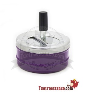 Cendrier de type poussoir modèle coloré