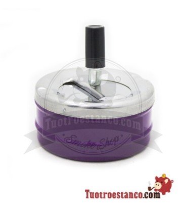 Cendrier de type poussoir modèle coloré