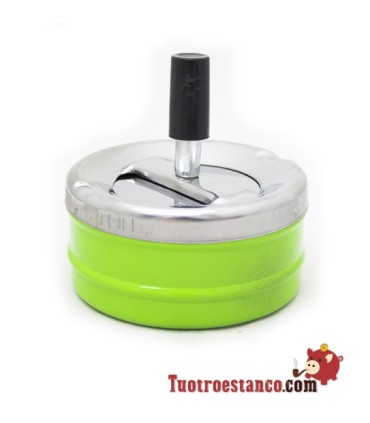 Cenicero Push Colorfull color verde.