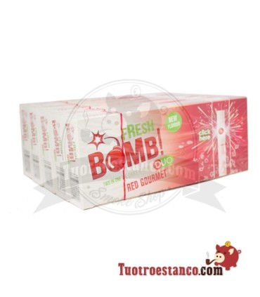 Tubos Fresh Bomb! Fresa- 5 cajitas de 100 unidades