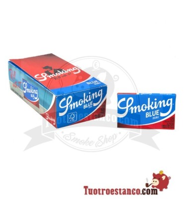 Blu  Smoking doppia finestra 70 mm - 25 opuscoli