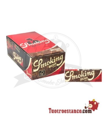 Papel Smoking Marrón Nº 8 de 70 mm, 50 libritos
