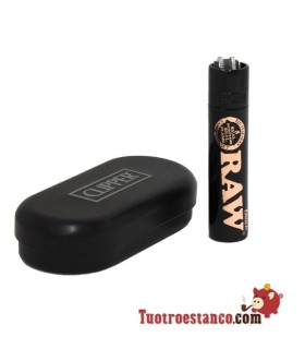 Clipper metálico Raw + estuche clipper