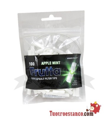 FRUTTA Filtri -Apple Mint-6mm con capsula 100 unità