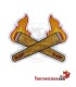 Pegatina Raw Fire 2 cone cross