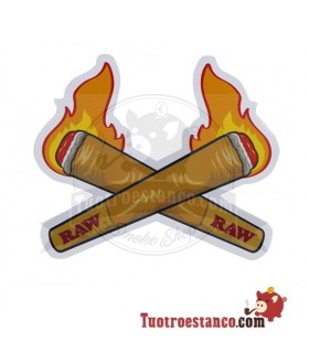 Pegatina Raw Fire 2 cone cross