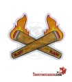 Raw Fire 2 cone cross sticker