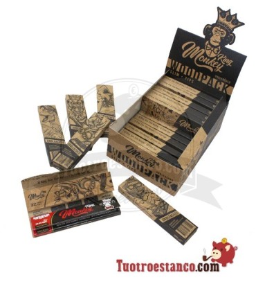 Papel Monkey Pack King Size Castanho 110 mm + Filtros