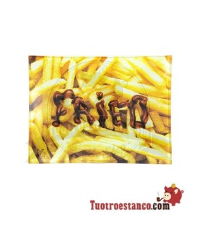 Plateau en verre frit 16x12 cm