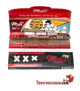 Monkey King Size AmsterdamXXX 110mm Pack Paper + Filtri