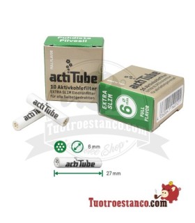 Filtros de carbono actitube Slim 10 unidades