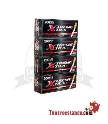 Tubos de filtro longos X-Treme 225 - 4 caixas de 225 unidades