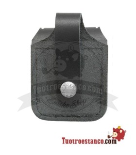 Zippo Black leather case