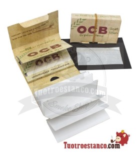 Papier OCB Organique Double Fenêtre 70 mm + filtres en carton