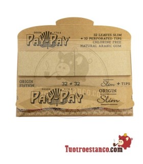 Papel Pay-pay Origin Slim + tips de 110  mm