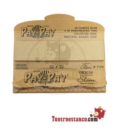 Papier Pay-pay Origin Slim + embouts de 110 mm