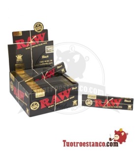 Papel Raw Black Edition King Size 32 hojas - 50 libritos